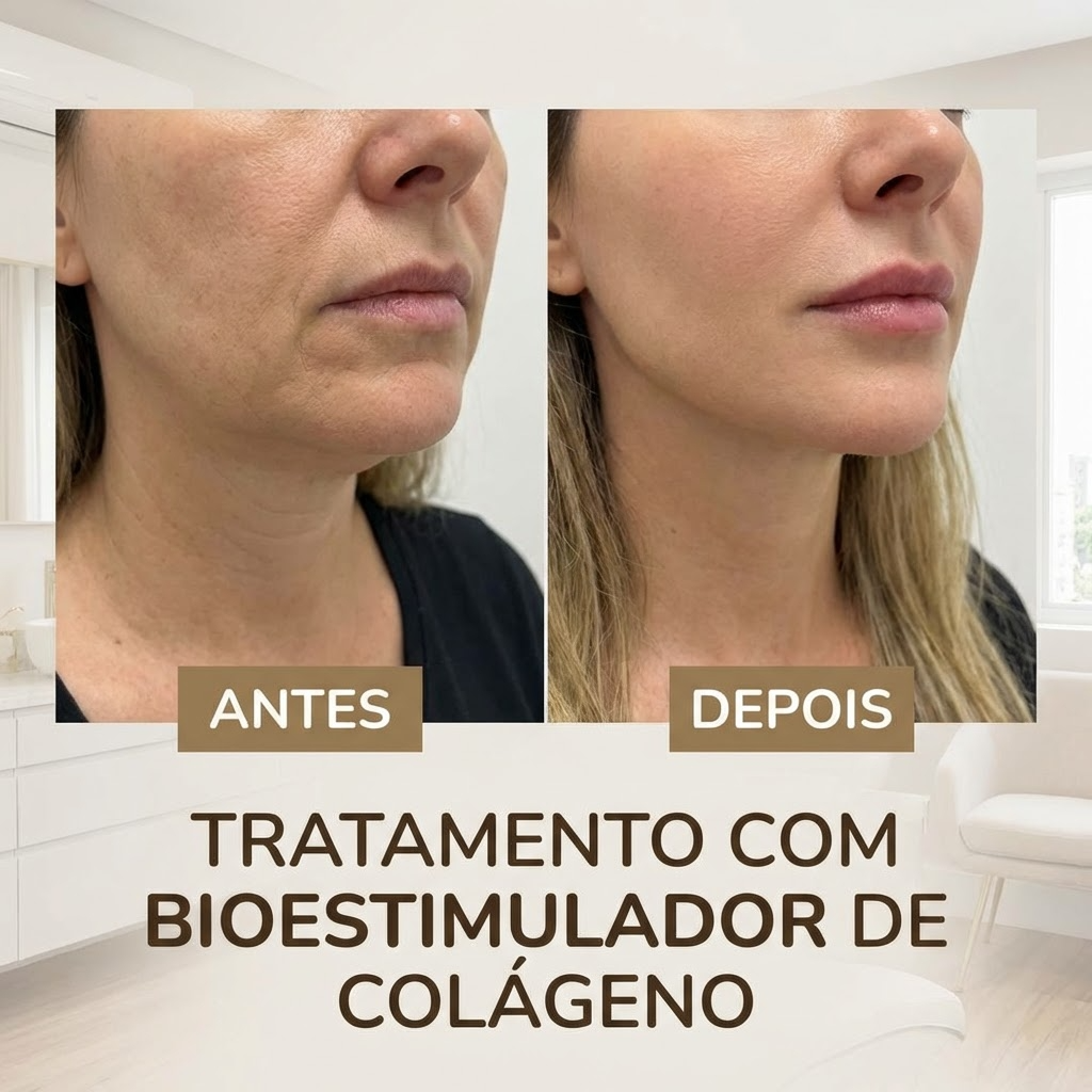 Resultado de bioestimulador de colágeno: rejuvenescimento progressivo da pele