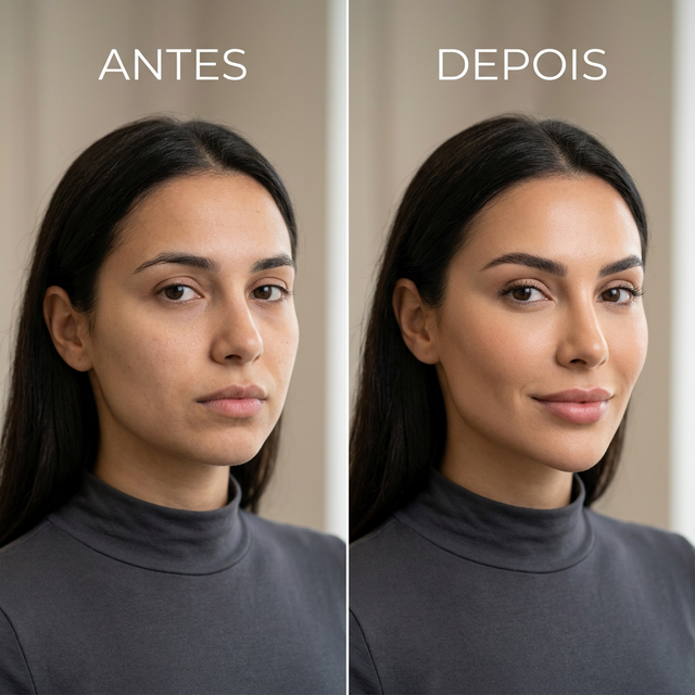 Resultado do protocolo Top Model Look: harmonização facial completa e elegante